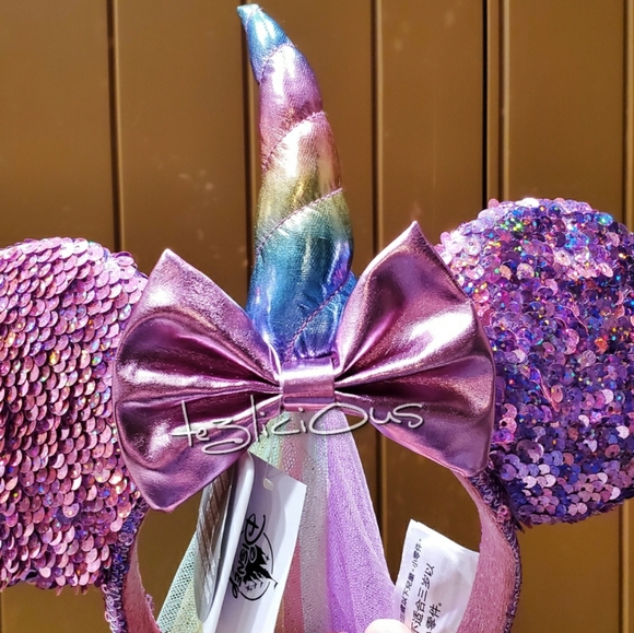 DISNEY PARKS MAGICAL UNICORN IRESIDCENT EARS - Picture 5 of 7